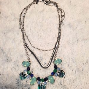 Green & Blue Multiple Strand Necklace